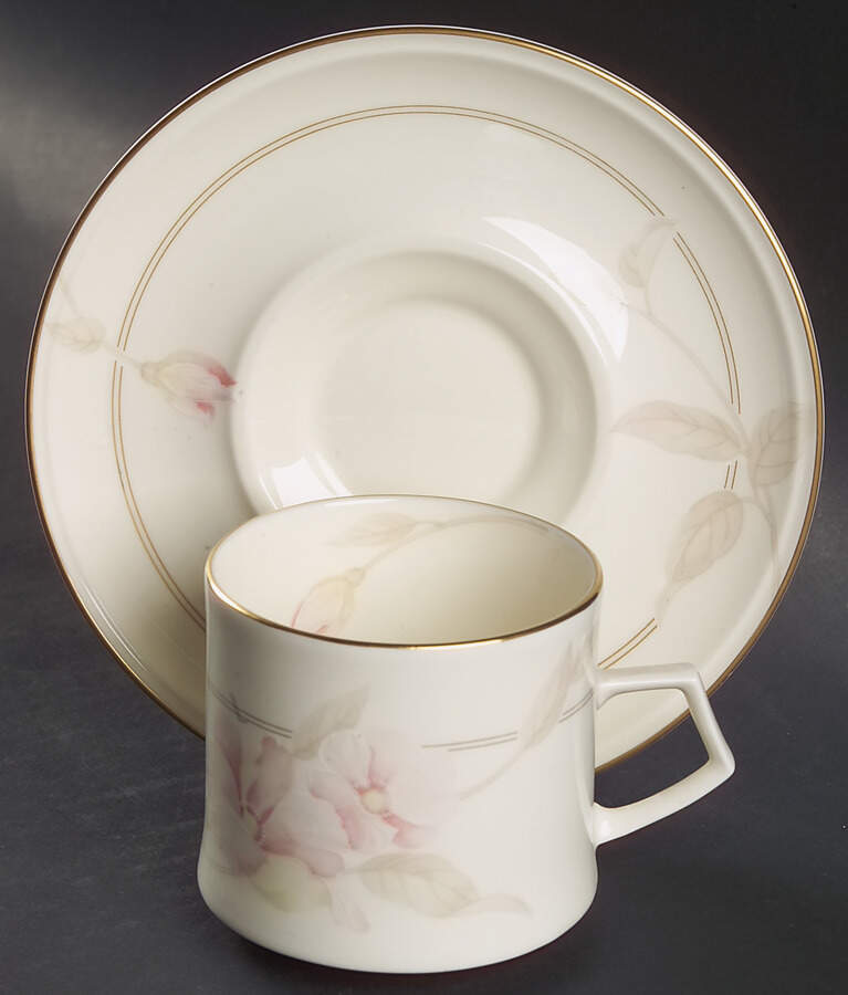 With Love Flat Cup & Saucer Set by Mikasa-1
