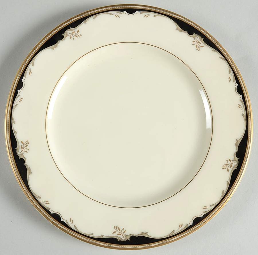 Winston Black Salad Plate by Mikasa-1