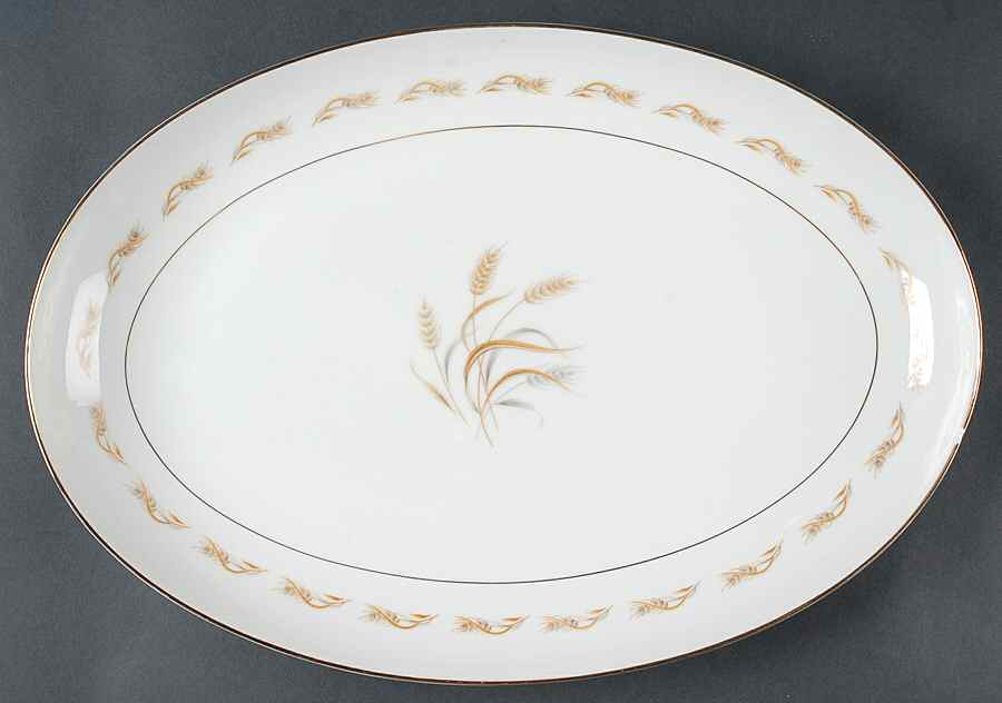 Windermere 16" Oval Serving Platter by Mikasa-1
