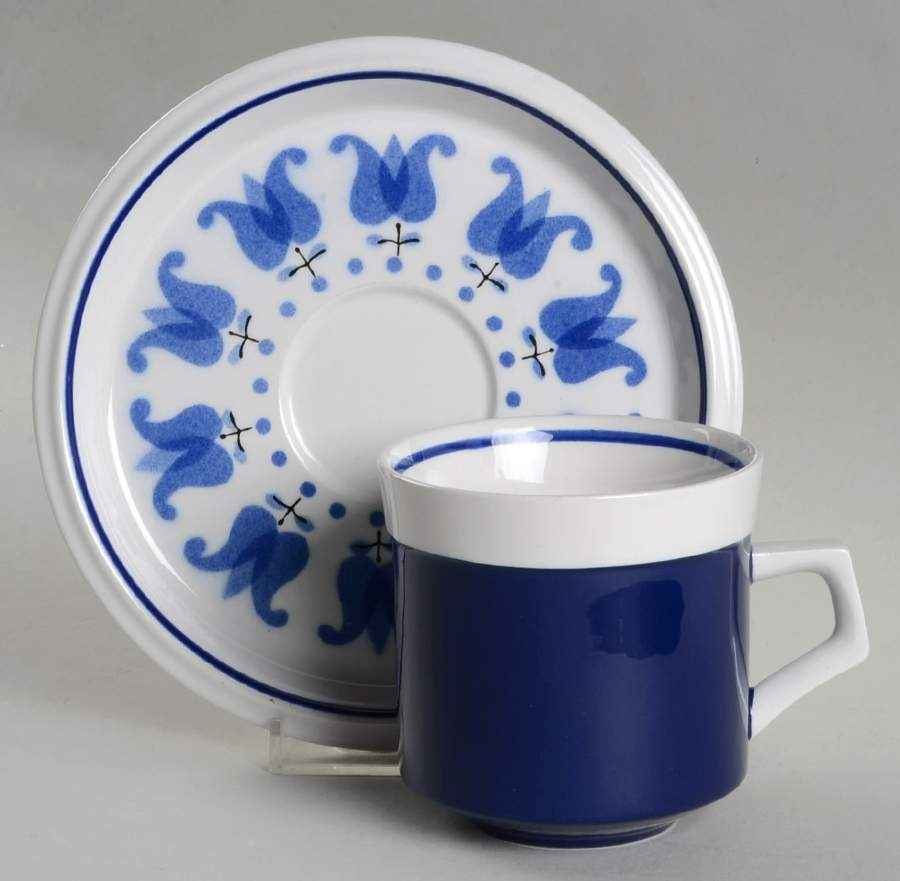 Windmill Flat Cup & Saucer Set by Mikasa-1