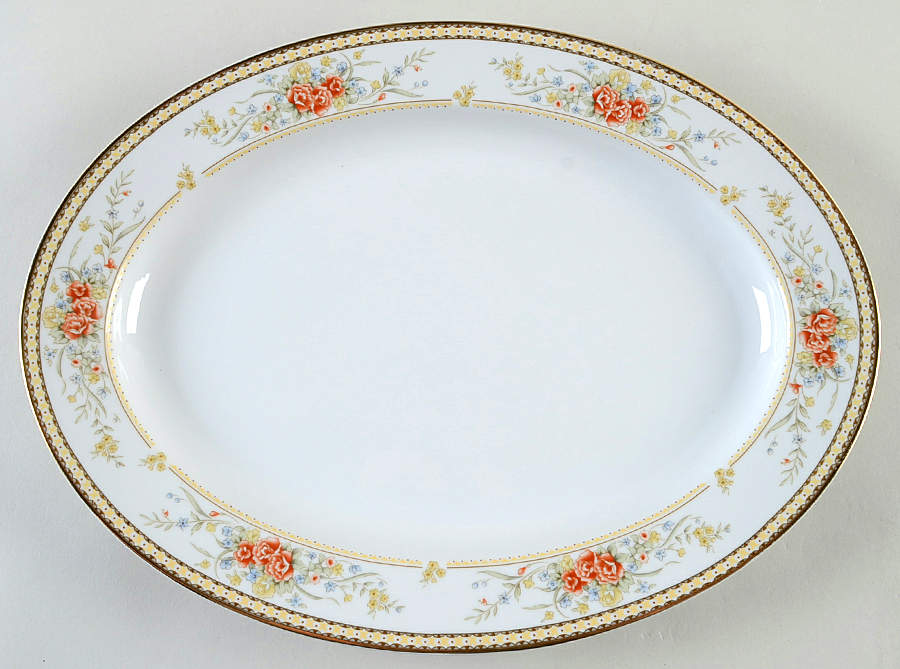 Windsor 14" Oval Serving Platter by Mikasa-1