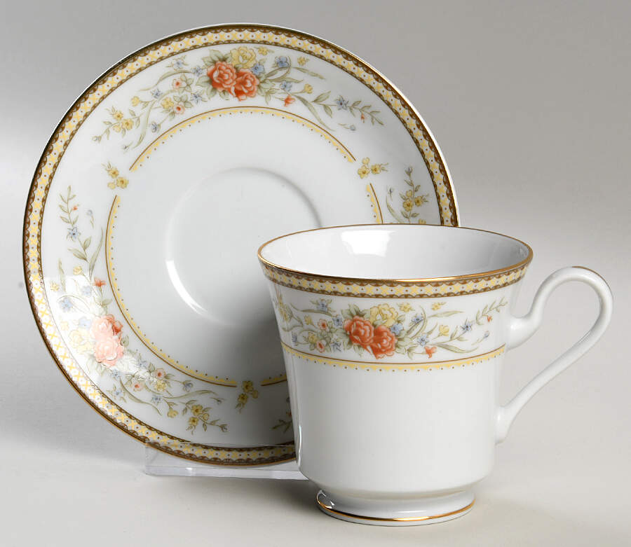 Windsor Footed Cup & Saucer Set by Mikasa-1