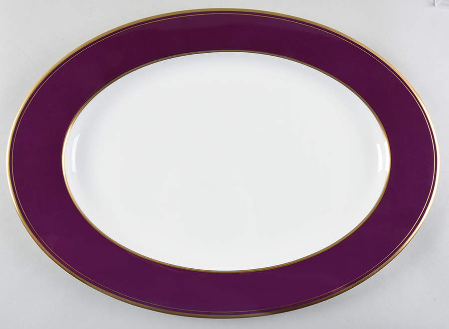 Wineberry 17" Oval Serving Platter by Mikasa-1