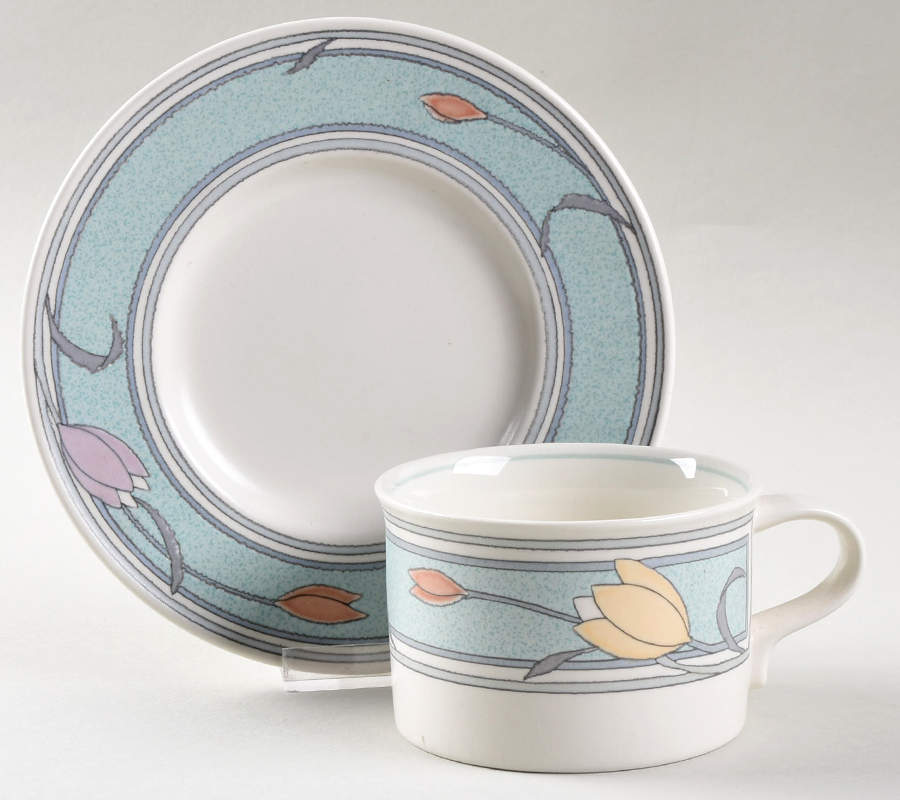 Winsome Flat Cup & Saucer Set by Mikasa-1