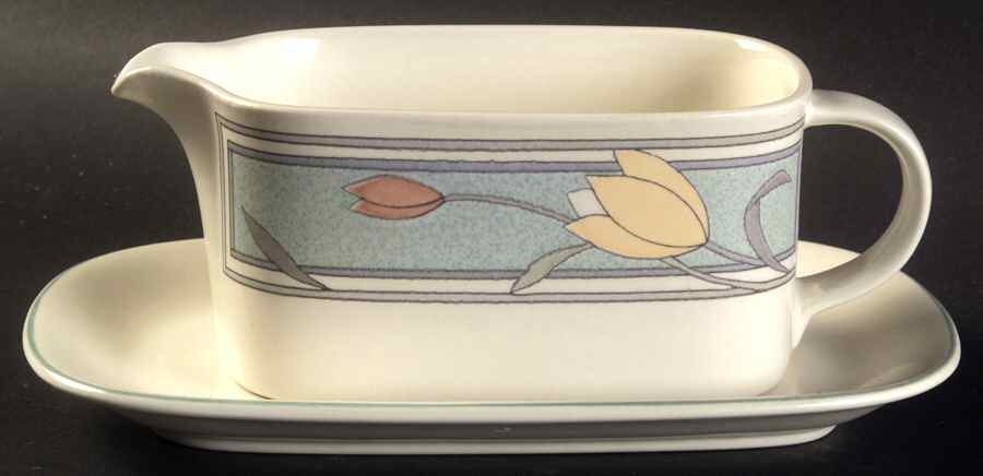 Winsome Gravy Boat & Underplate (Relish/Butter) by Mikasa-1