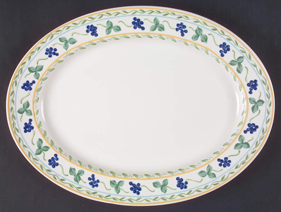 Wine & Roses 15" Oval Serving Platter by Mikasa-1