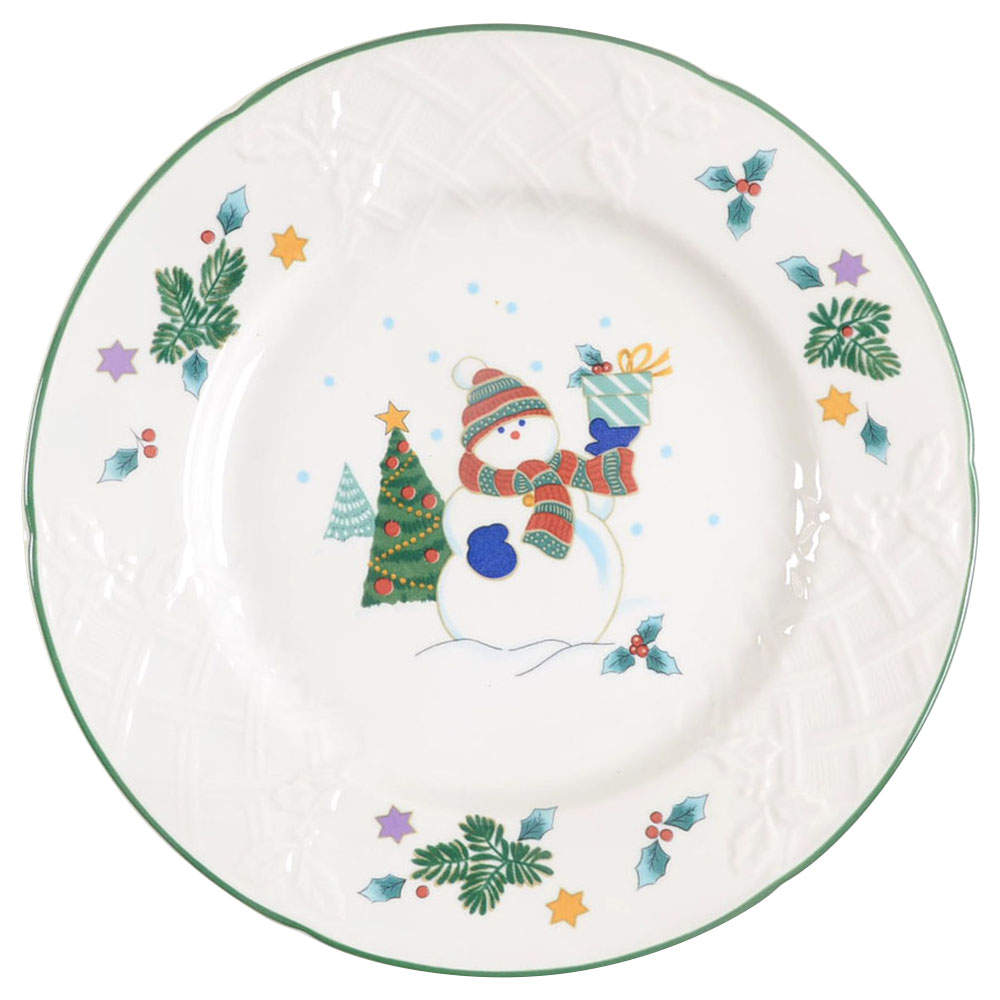 Winter Scene Salad/Dessert Plate by Mikasa-1