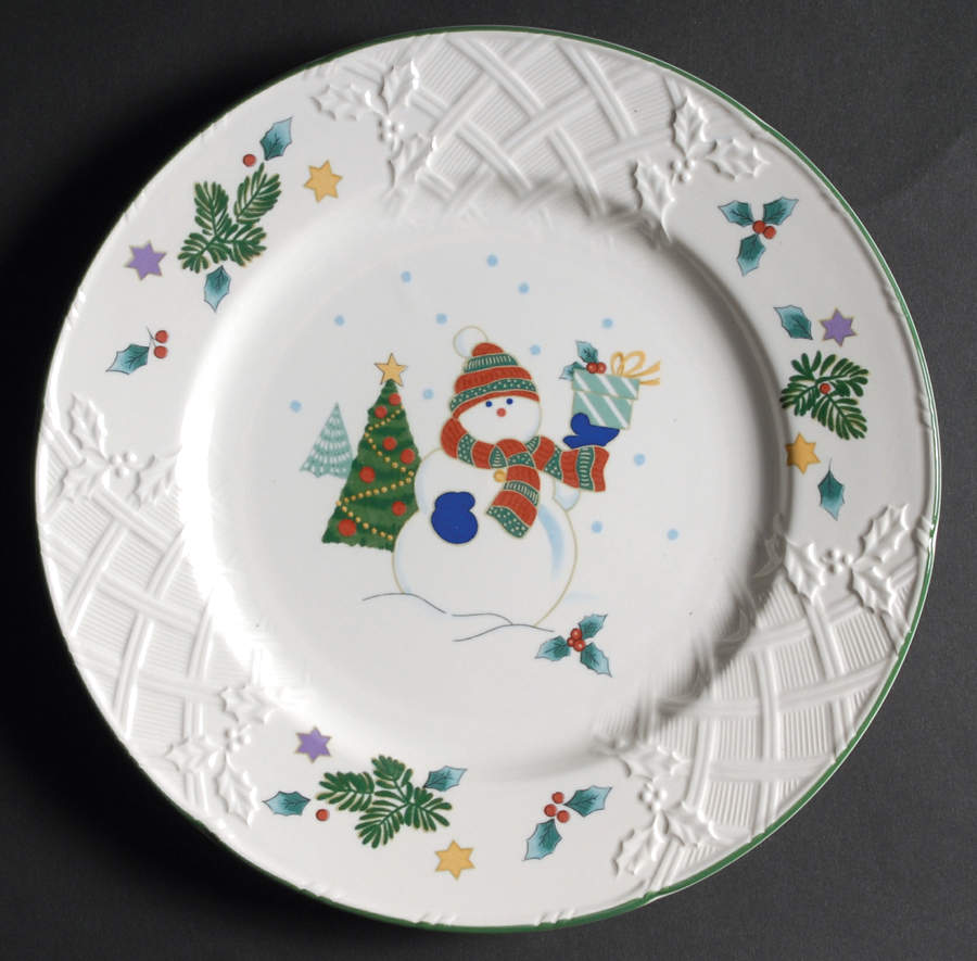 Winter Scene Dinner Plate by Mikasa-1
