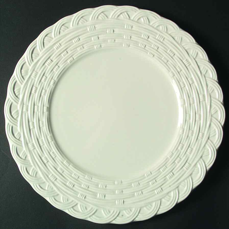 Wicker White Service Plate (Charger) by Mikasa-1