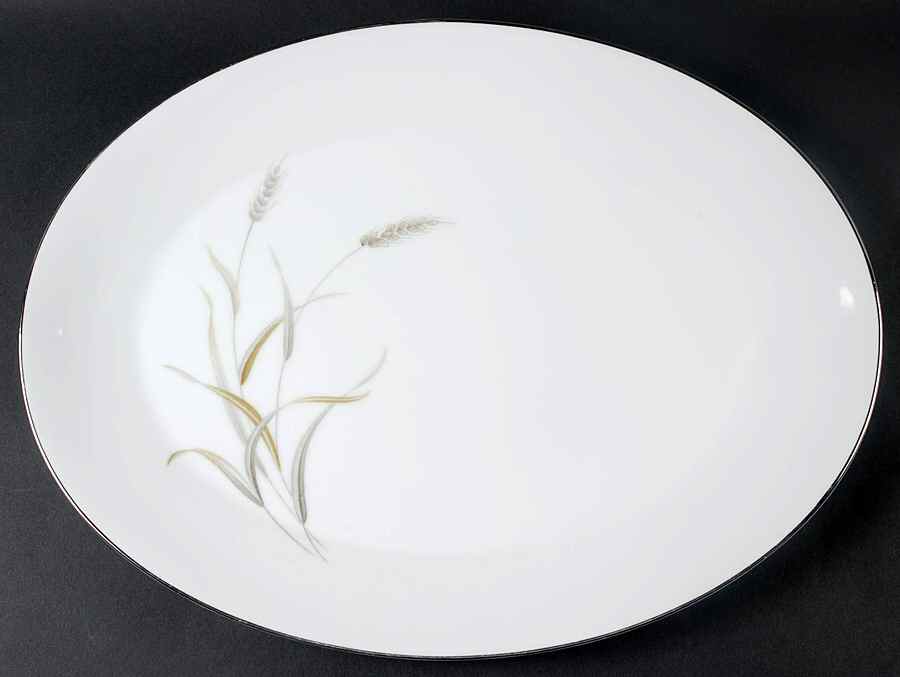 Wild Wheat 16" Oval Serving Platter by Mikasa-1