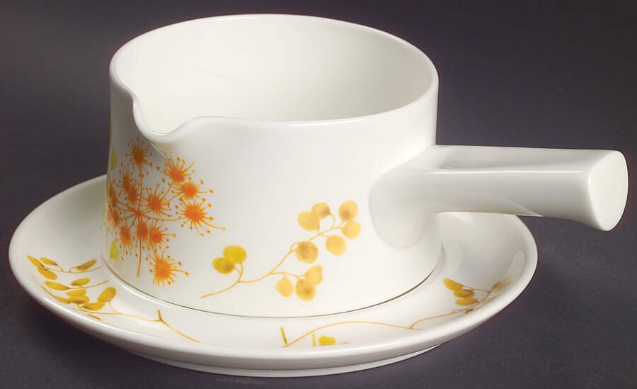 Woodcliff Gravy Boat & Underplate by Mikasa-1