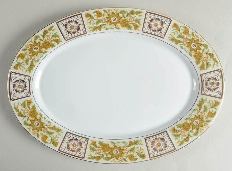 Woodmere (5880) 14" Oval Serving Platter by Mikasa-1