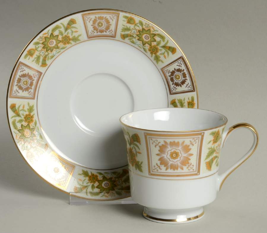 Woodmere (5880) Footed Cup & Saucer Set by Mikasa-1
