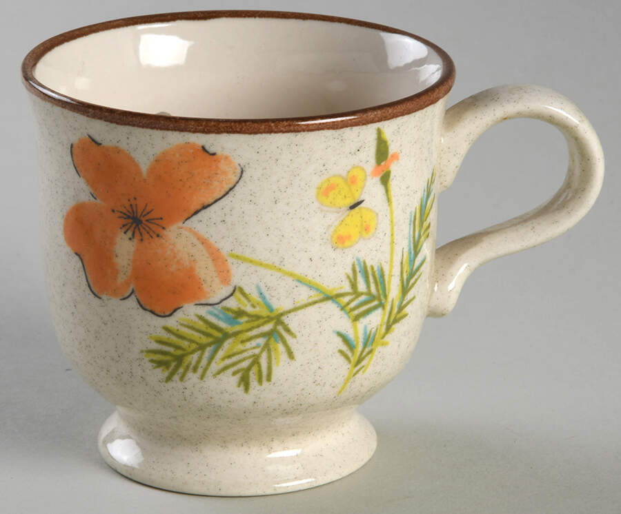 Woodland Poppy Footed Cup by Mikasa-1