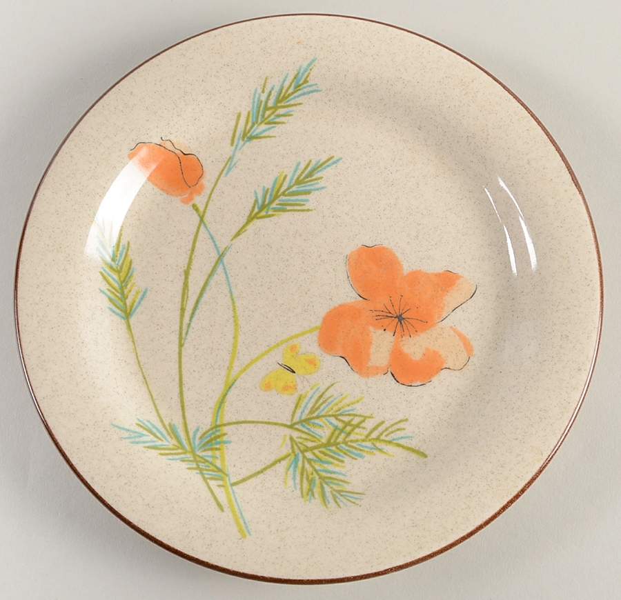 Woodland Poppy Salad Plate by Mikasa-1