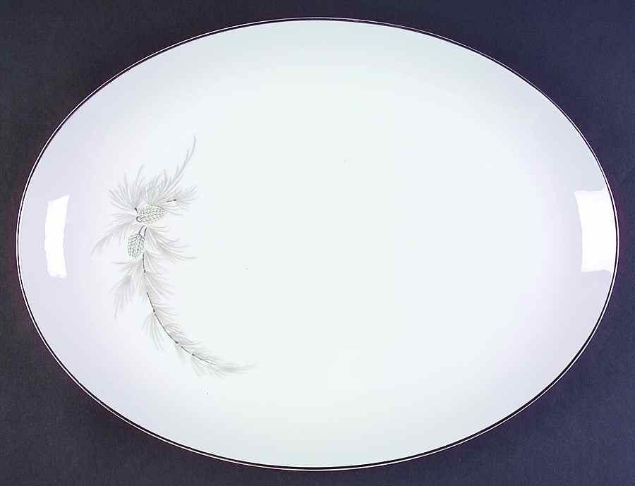 Wood Song 16" Oval Serving Platter by Mikasa-1
