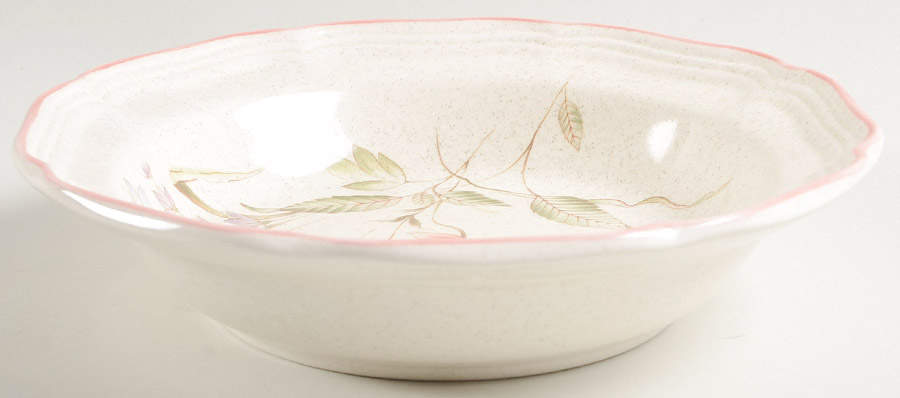 Wood Violets Rim Soup Bowl by Mikasa-1