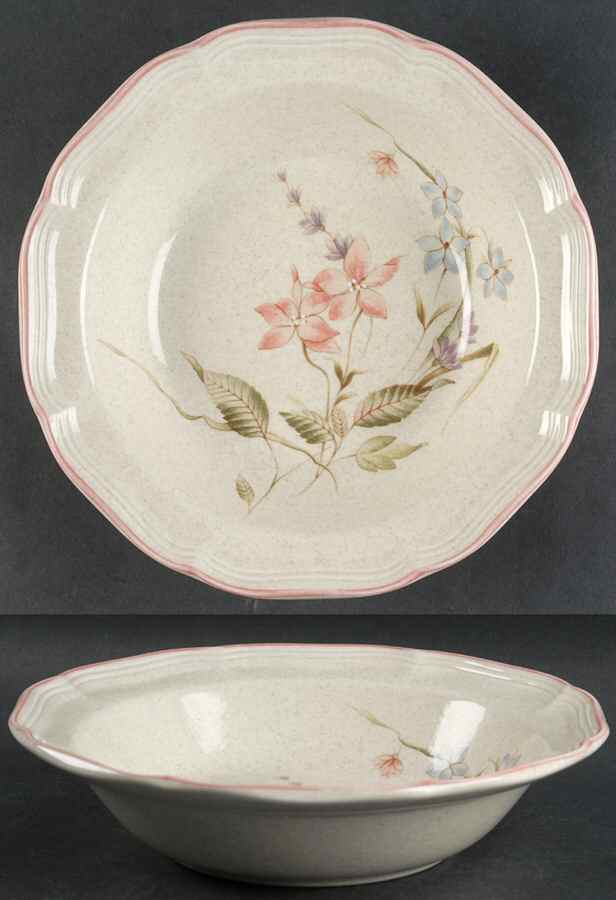 Wood Violets 9" Round Vegetable Bowl by Mikasa-1