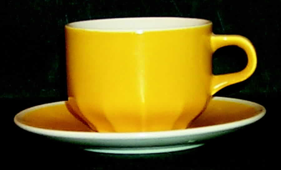 Yellow Crocus Flat Cup & Saucer Set by Mikasa-1