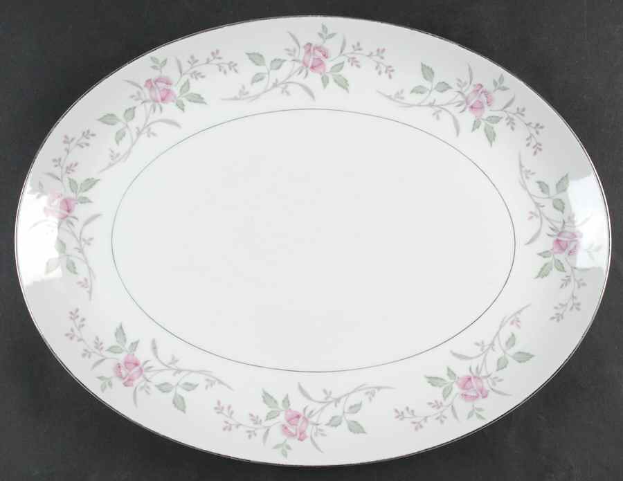 Yours Truly 16" Oval Serving Platter by Mikasa-1