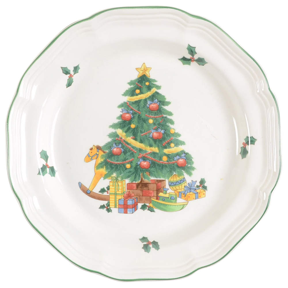 Yule Glow Salad/Dessert Plate by Mikasa-1