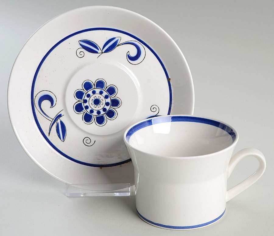 Zuider Zee Flat Cup & Saucer Set by Mikasa-1