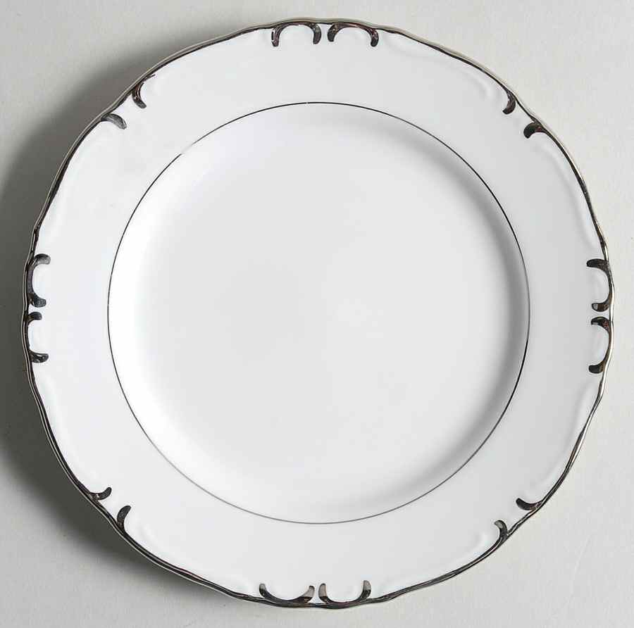 Silver Baroque Bread & Butter Plate by Milady-1