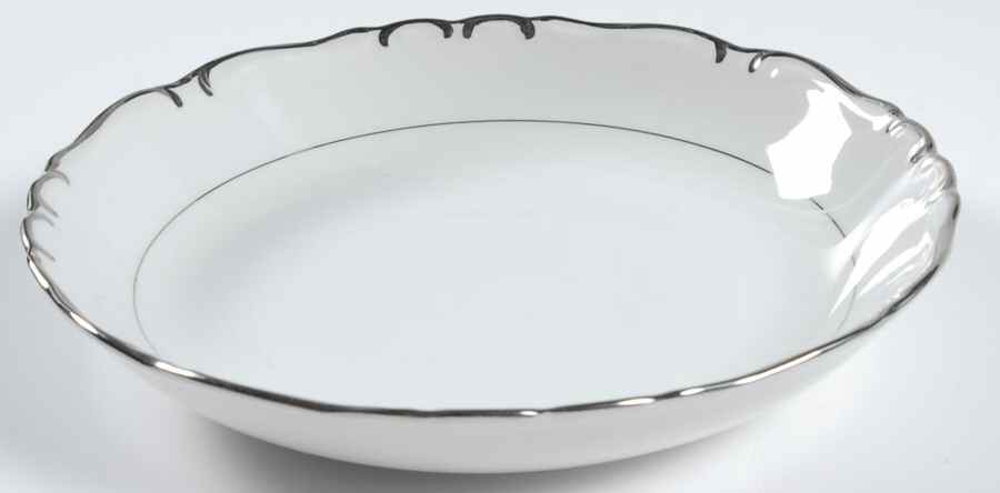Silver Baroque Coupe Soup Bowl by Milady-1