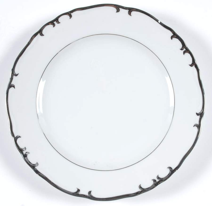 Silver Baroque Salad Plate by Milady-1