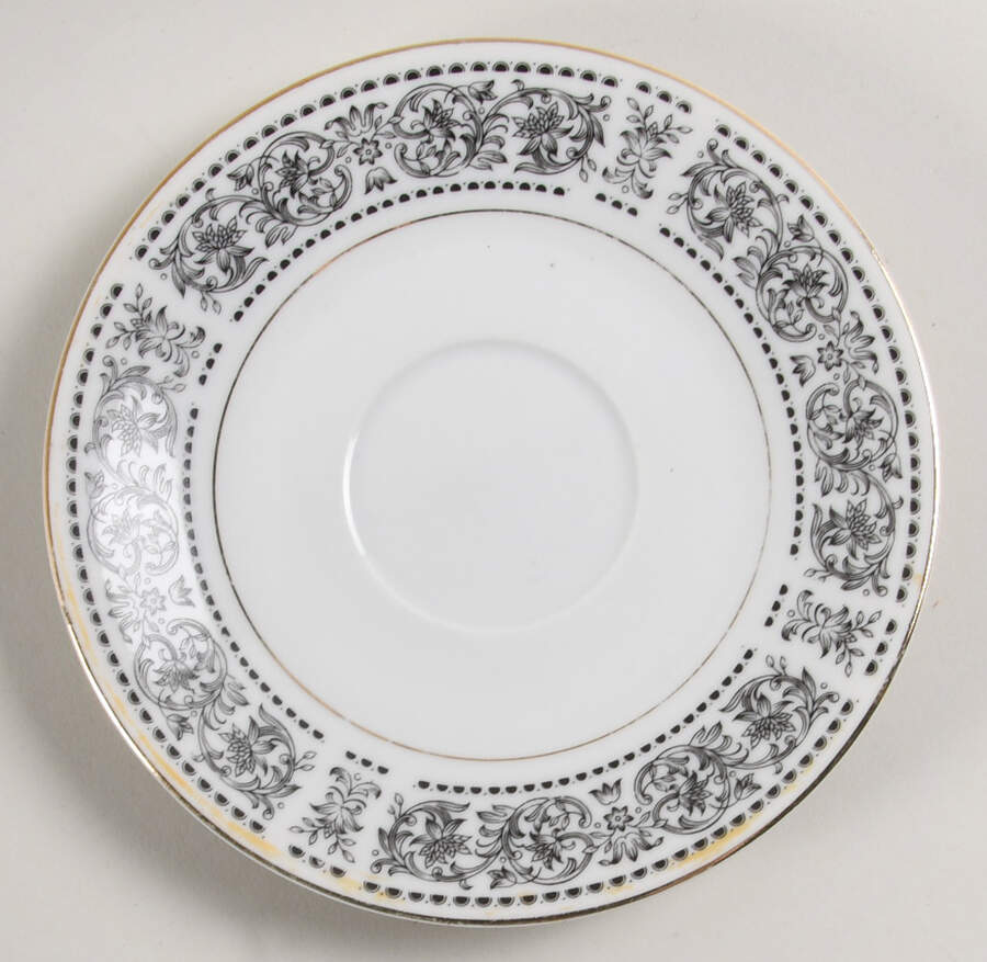 Grey Renaissance Saucer by Mimosa-1