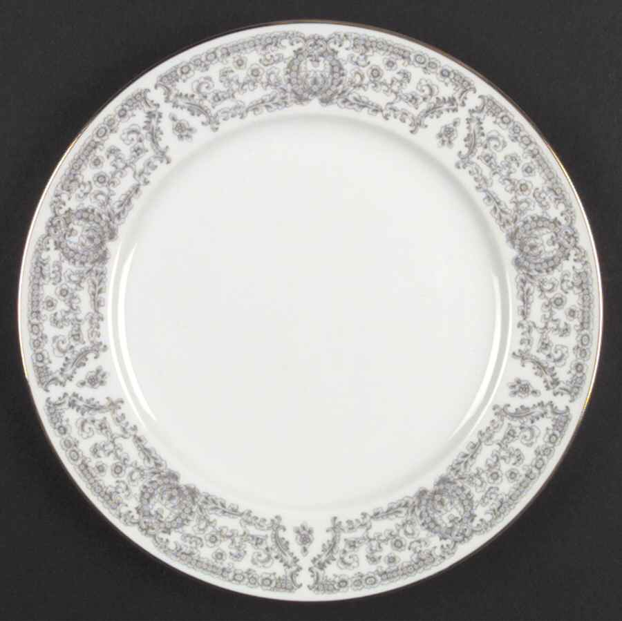 Grey Renaissance Dinner Plate by Mimosa-1