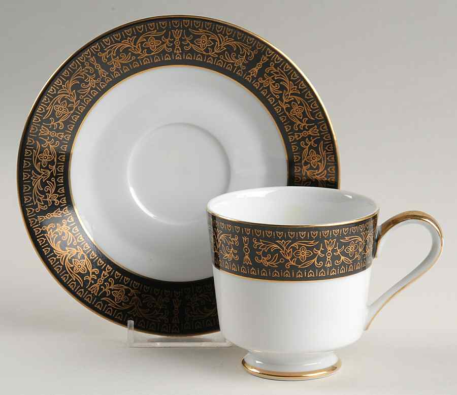 Ravenswood Footed Cup & Saucer Set by Mimosa-1