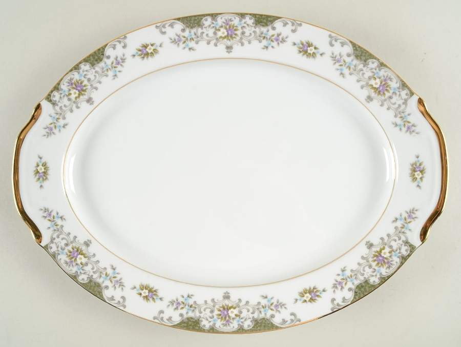 Victorienne 14" Oval Serving Platter by Mimosa-1