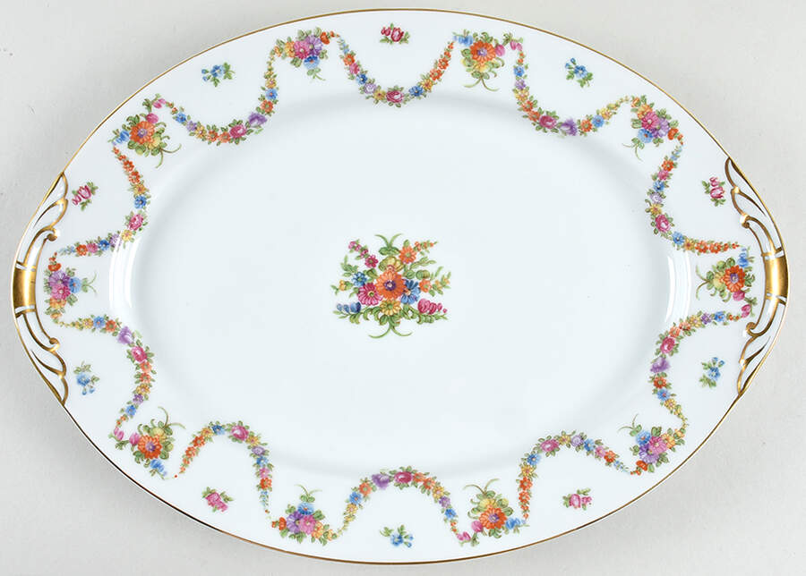 Aloha 14" Oval Serving Platter by Mikado-1