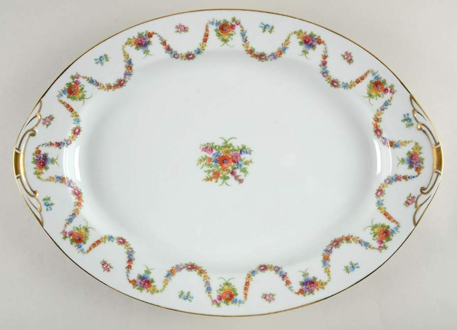 Aloha 17" Oval Serving Platter by Mikado-1