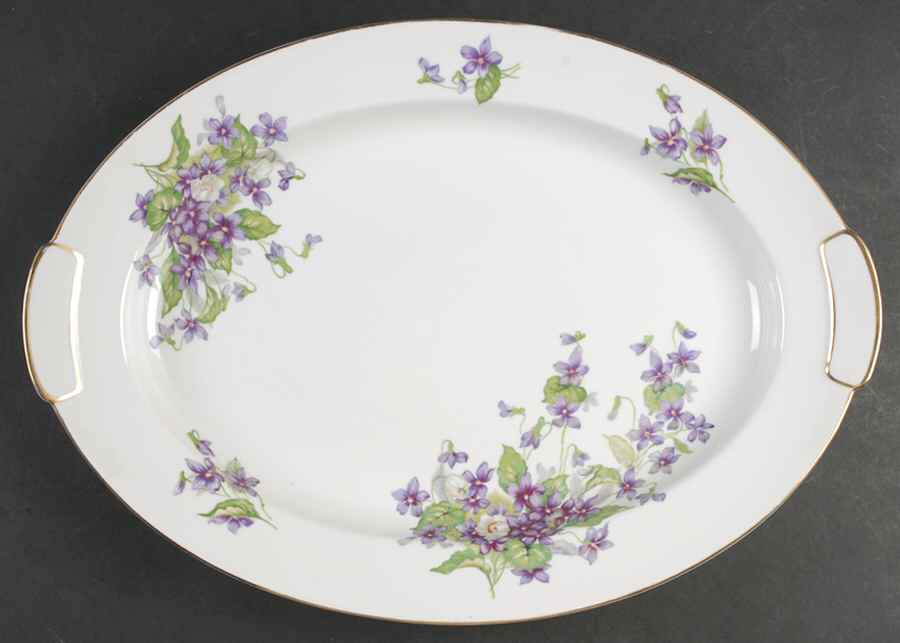 Beverly 17" Oval Serving Platter by Mikado-1