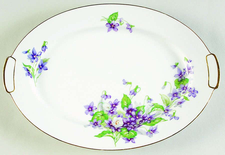 Beverly 12" Oval Serving Platter by Mikado-1