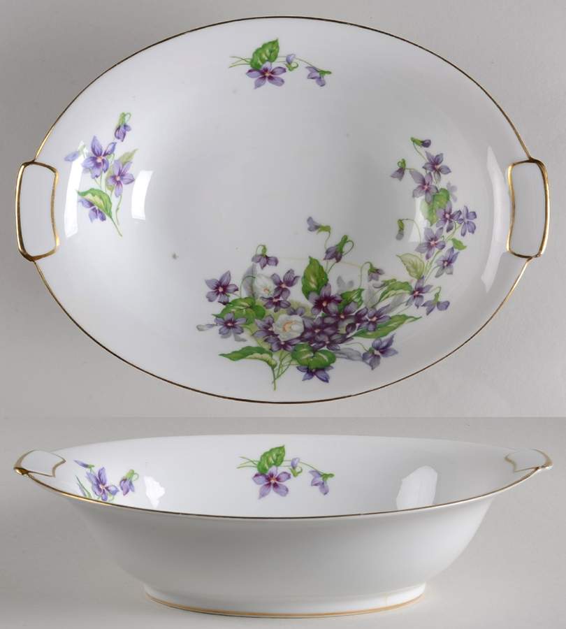 Beverly 10" Oval Vegetable Bowl by Mikado-1