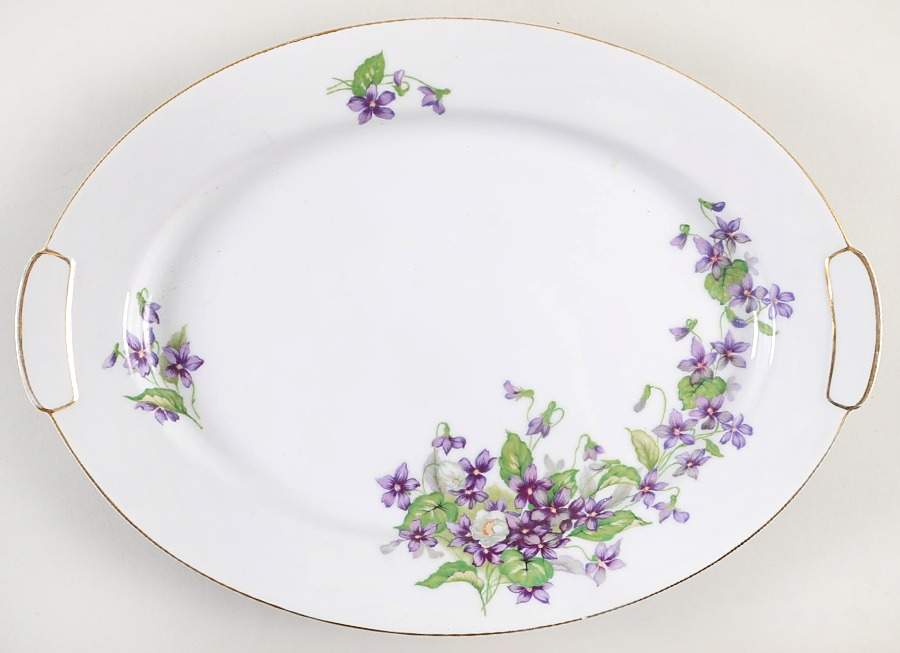 Beverly 14" Oval Serving Platter by Mikado-1