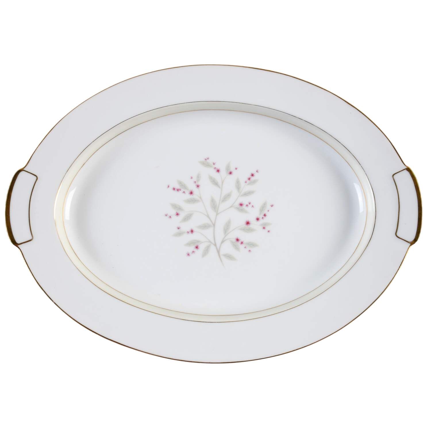 Debutante 16" Oval Serving Platter by Mikado-1