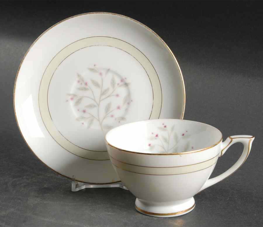 Debutante Footed Cup & Saucer Set by Mikado-1
