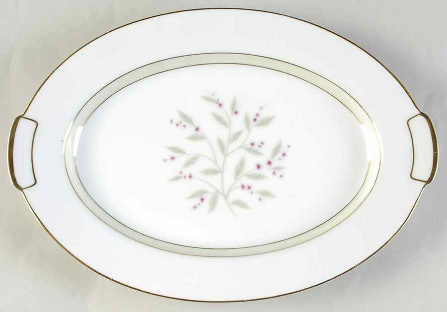 Debutante 12" Oval Serving Platter by Mikado-1
