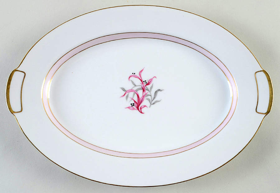 Desiree 12" Oval Serving Platter by Mikado-1