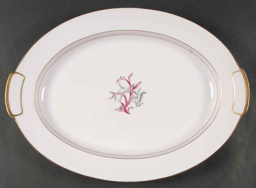 Desiree 16" Oval Serving Platter by Mikado-1