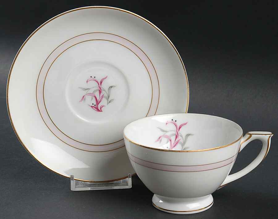 Desiree Footed Cup & Saucer Set by Mikado-1