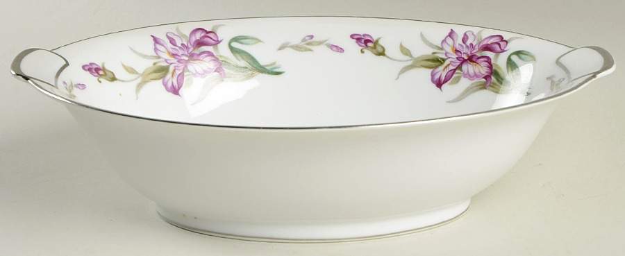 Dolores 10" Oval Vegetable Bowl by Mikado-1