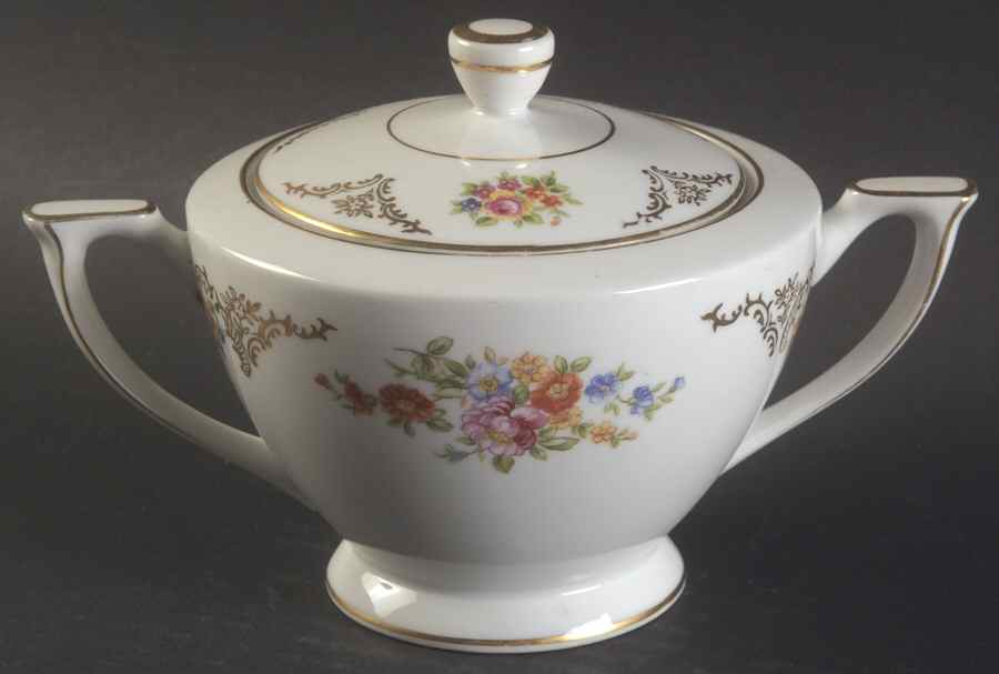 Dresden Sugar Bowl & Lid by Mikado-1