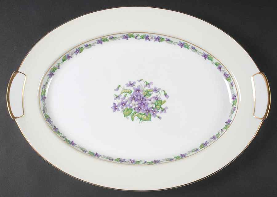 Flirtation 17" Oval Serving Platter by Mikado-1