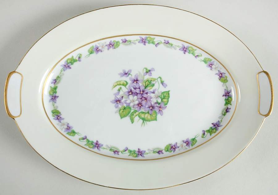 Flirtation 12" Oval Serving Platter by Mikado-1