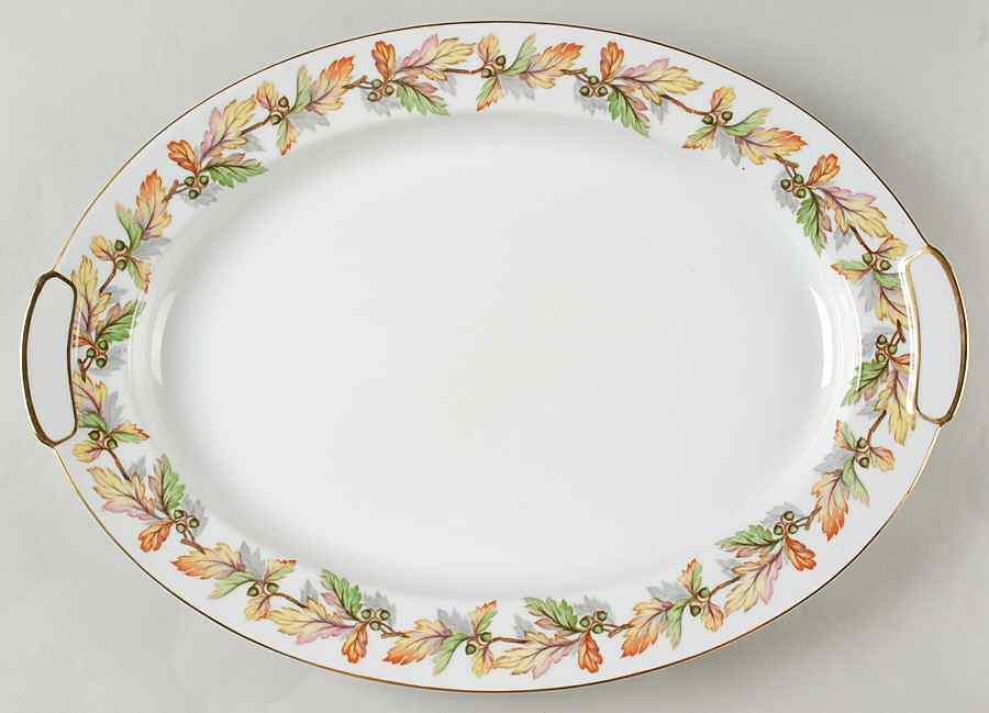Glendale 17" Oval Serving Platter by Mikado-1